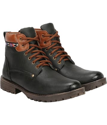 Kraasa - Black Men's Hiking & Trekking Boots