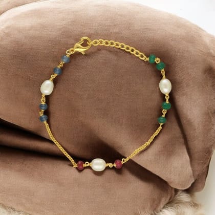 Sri Jagdamba Pearls Velmma Pearl Bracelet For Women Girls