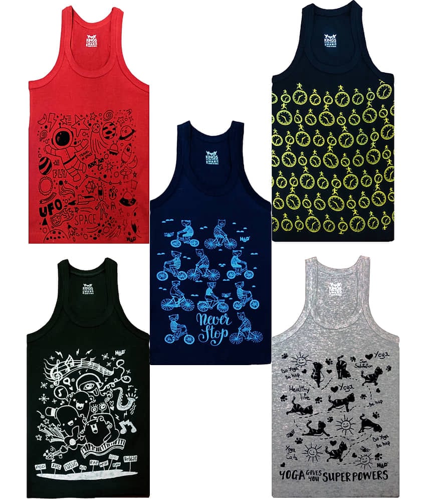 HAP Pack of 5 Boys 100% Cotton ( Multi Color )