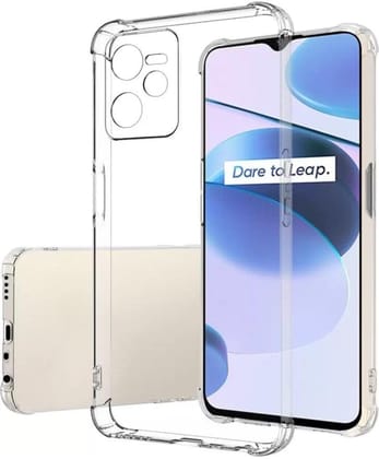 PLUGTECH TPU Ultra Hybrid Clear Camera Protection Back Cover Case for Realme C35,Realme Narzo 50A Prime