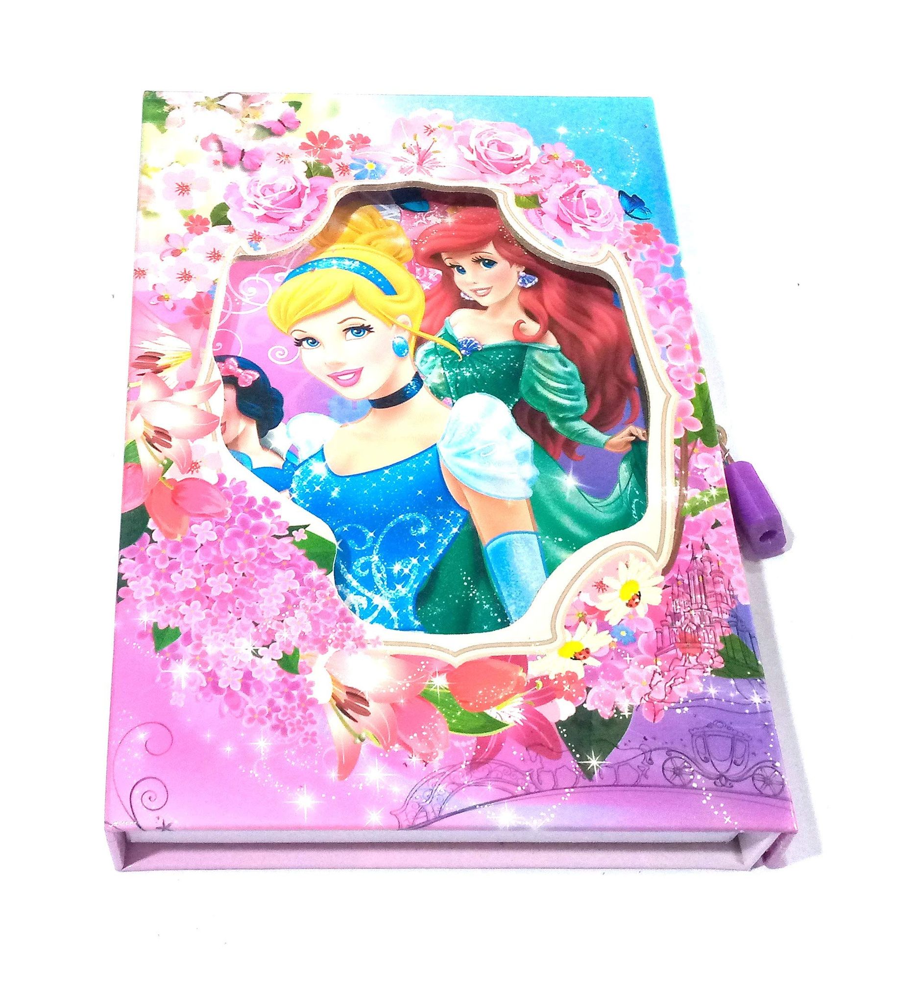 Nawani Princess Lock Diary for Girls Gifts Options (Size 21/14 cm)