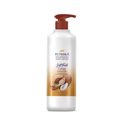 Yuthika Cocoa Nourish Body Lotion 1000ml, Soft Touch Cocoa Body Lotion for Long Lasting Moisture & Soothing Skin