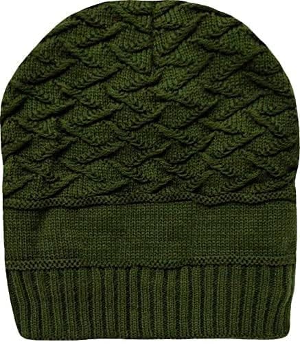 Chopra Premium Army Green Woolen Cap – Quality Assured Product