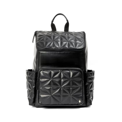 Elm Black Vegan Leather Backpack