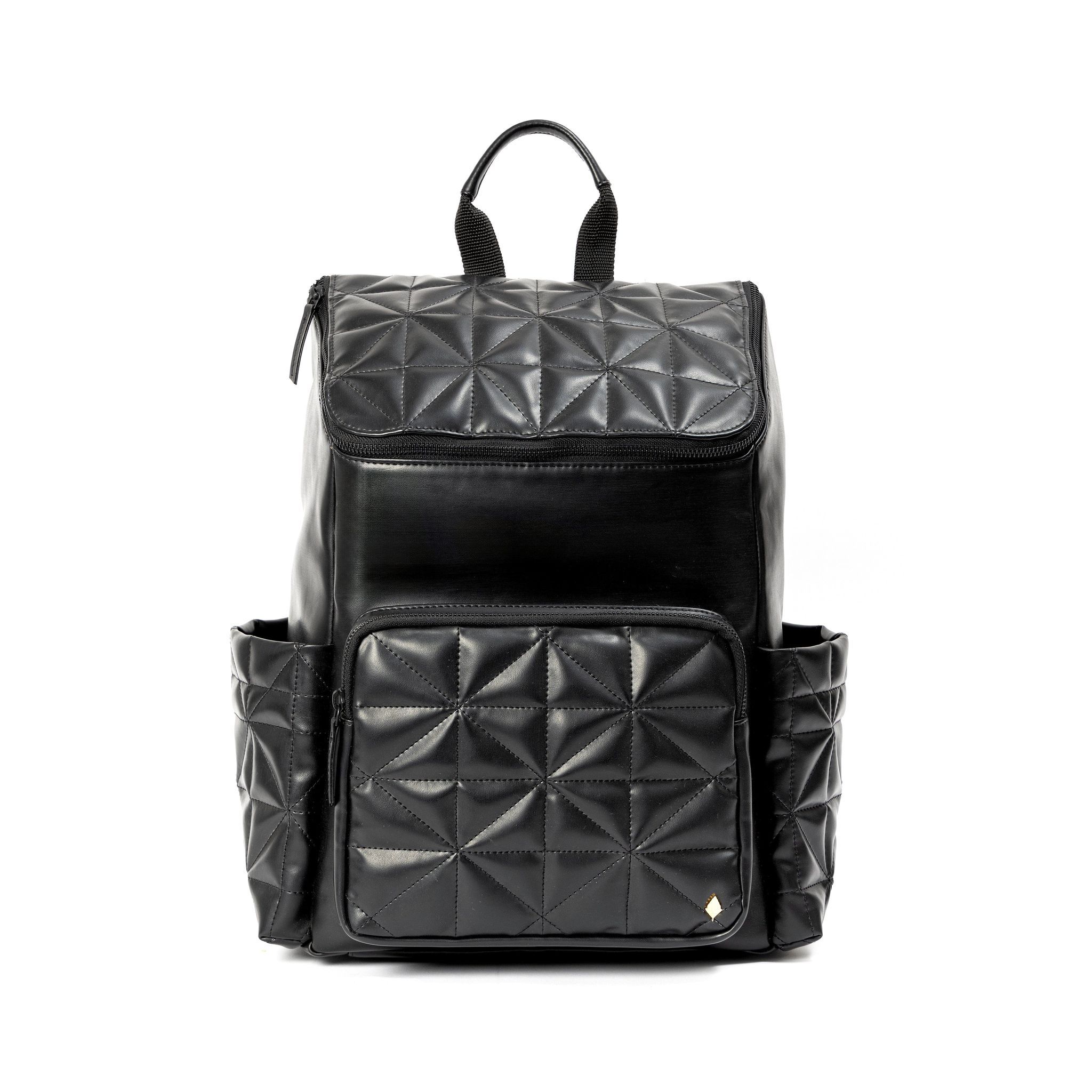Elm Black Vegan Leather Backpack