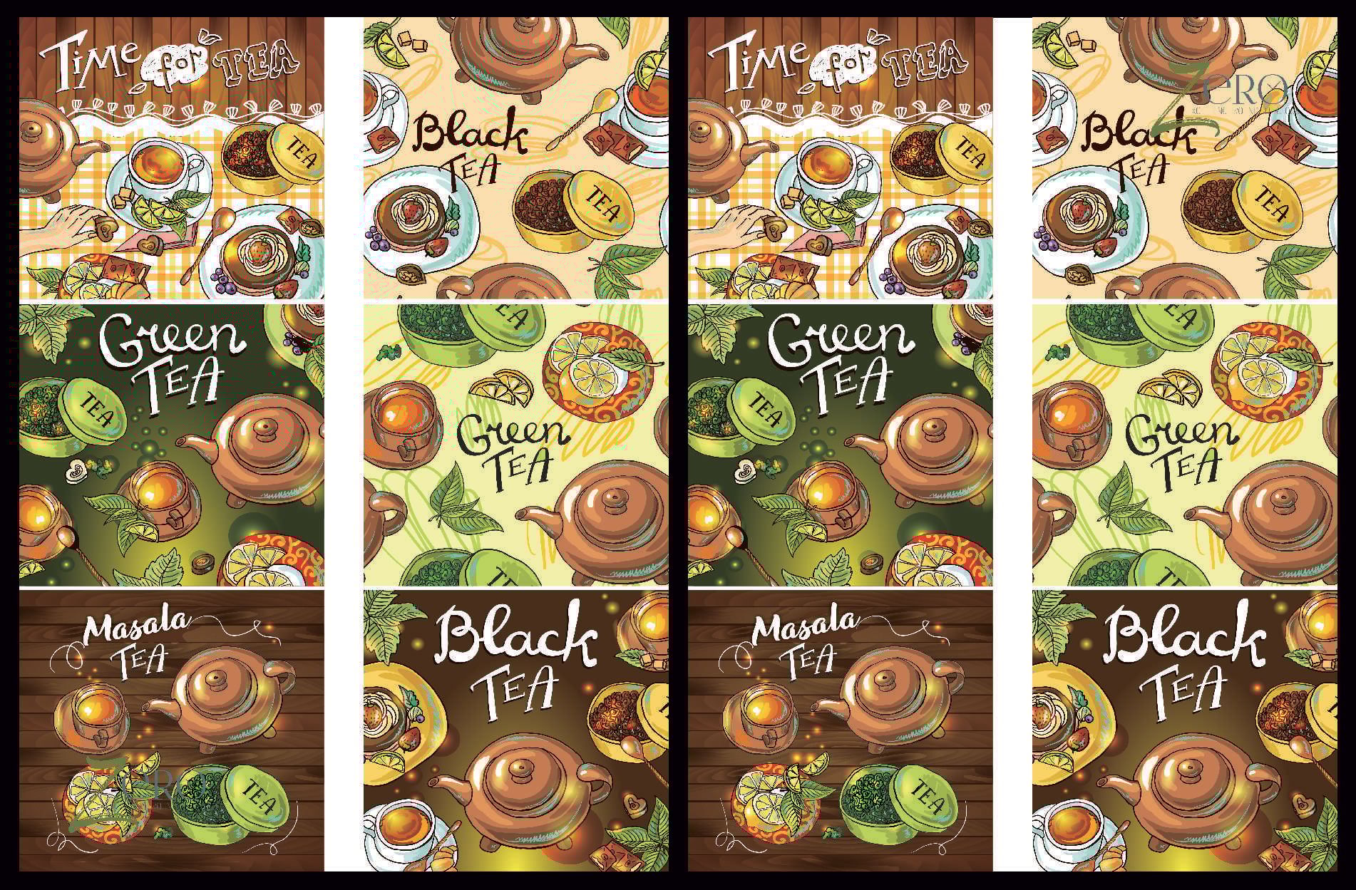 Brand Zero Luxury Speciality Decoupage Paper - Tea Time