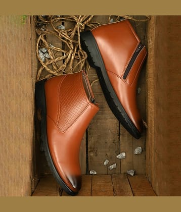 John Karsun Tan Men's Slip On Formal Shoes