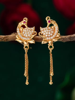Morison Golden Pear Drop Earrings Elegant and Graceful
