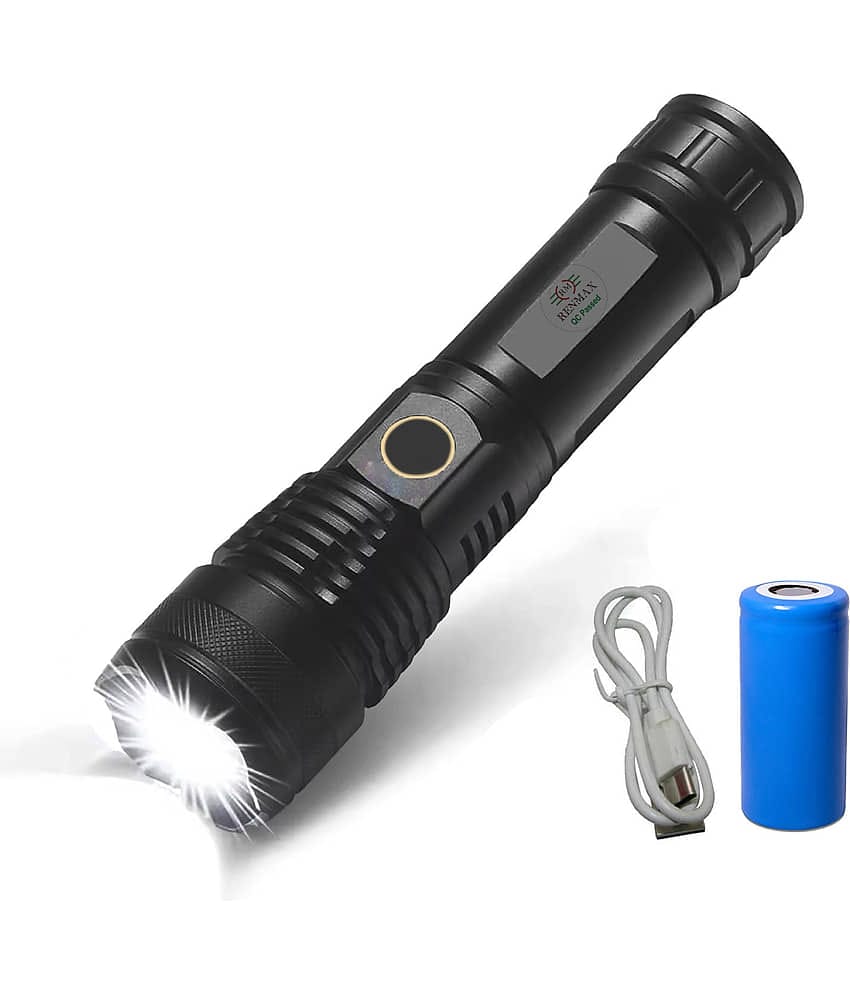 RENMAX - Above 50W Rechargeable Flashlight Torch ( Pack of 1 )