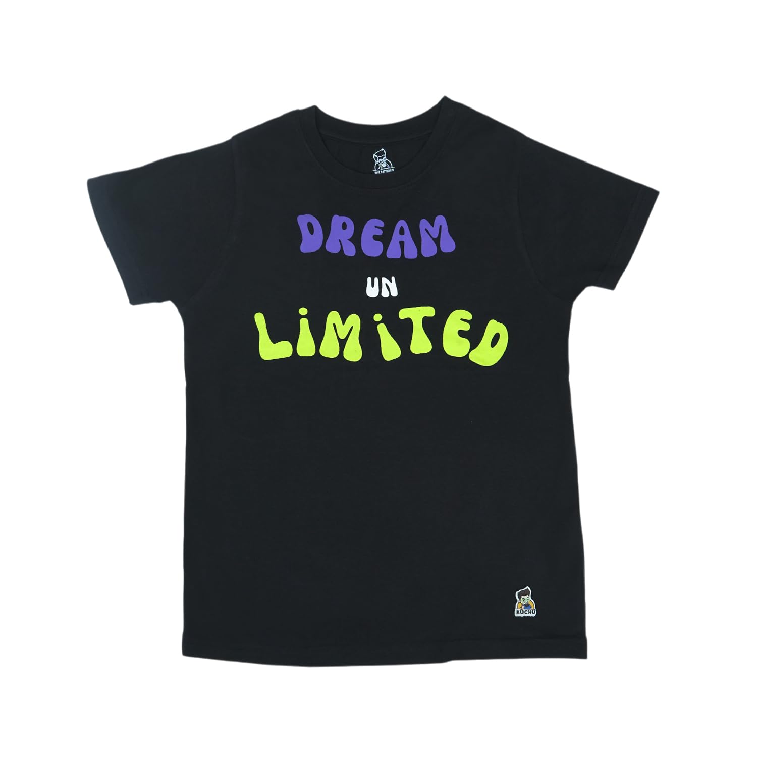 KUCHU Kids’ Unisex T-Shirt for kids - Dream Unlimited Digital Print | Soft Cotton-Modal Blend | Ultra Comfortable, Breathable & Stylish Casual Wear for Boys & Girls