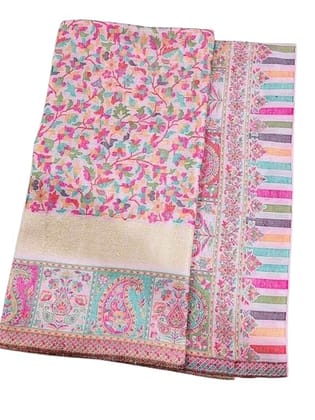 TULIP Traditional Artisians' Upliftment Livelihood Program Premium Kashmiri Shawl for Women � Soft Wool Blend with Pastel Base & Multicolour Floral-Paisley Weave | Elegant Ethnic Wrap & Stole TULIP Traditional Artisians' Upliftment Livelihood Program Premium Kashmiri Shawl for Women � Soft Wool Blend with Pastel Base & Multicolour Floral-Paisley Weave | Elegant Ethnic Wrap & Stole