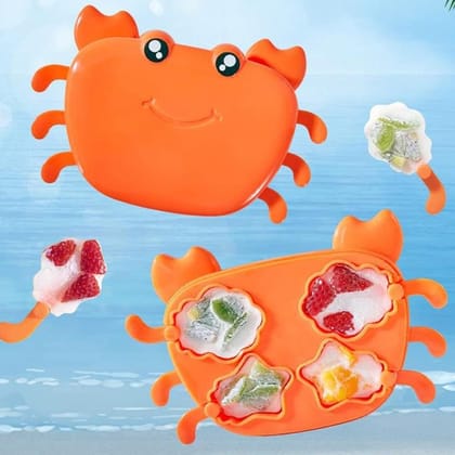 DHRUVINSRI Crab-Shaped Silicone Ice Cream & Popsicle Mold – Fun, Child-Friendly Ice Box for Homemade Treats – for Making Popsicles, Ice Cream, and Frozen Delights (1 PC) DHRUVINSRI Crab-Shaped Silicone Ice Cream & Popsicle Mold – Fun, Child-Friendly Ice Box for Homemade Treats – for Making Popsicles, Ice Cream, and Frozen Delights (1 PC)