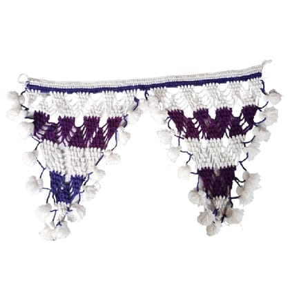 Handmade Door Gate for Home Decoration (Violet, White)