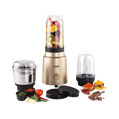 Active-Blender Grinder, 350W, 20000 RPM Mixer, Grinder, Blender, 1 SS Grinder Jar, 2 Jars - Gold (4048 BG CG) Active-Blender Grinder, 350W, 20000 RPM Mixer, Grinder, Blender, 1 SS Grinder Jar, 2 Jars - Gold (4048 BG CG)