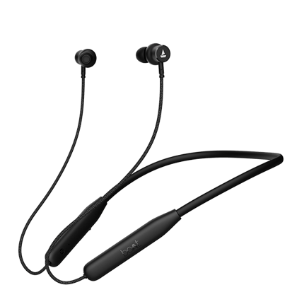 boAt Rockerz 110 | Wireless Earphone with 40H Playback, ASAP™ Charge, Dual Pairing, ENx™ Technology, BEAST™ Mode Active Black boAt Rockerz 110 | Wireless Earphone with 40H Playback, ASAP™ Charge, Dual Pairing, ENx™ Technology, BEAST™ Mode Active Black