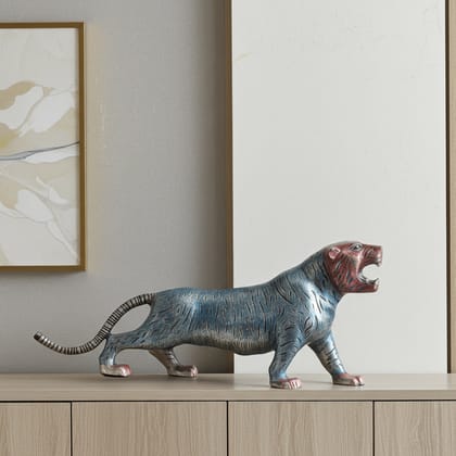 Brass Showpiece Tiger Statue (ANMAS024 B)