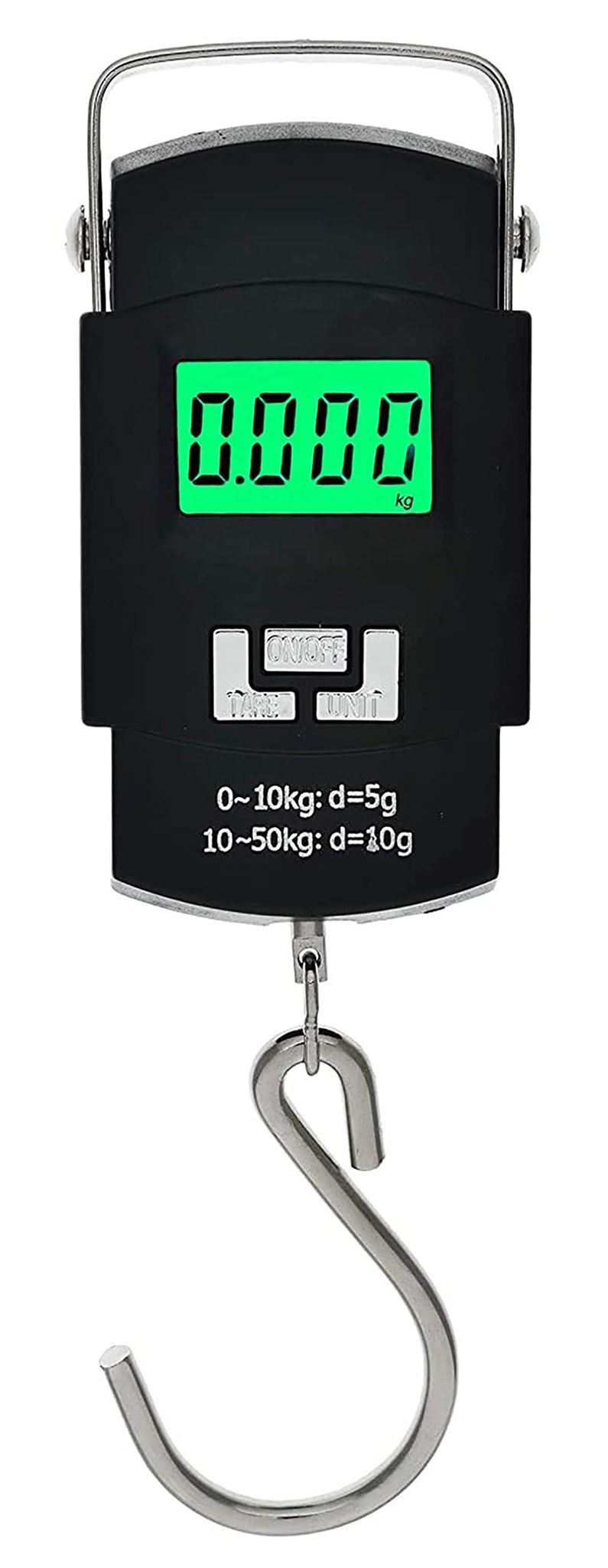 REZNOR Fishing Hook Weighing Scale with Backlit LCD Display, Digital Portable Weight Scale Luggage Scale for Home and Outdoor, 2 AAA Batteries Included | Manual Weight 110 lb/50 Kg (pack of 2)