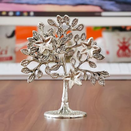 Dreamkraft Kalpavriksha Tree Metal Showpiece Silver | Tree of Life Idol for Home Decor | Vastu & Feng Shui Good Luck Gift | Antique Finish Decorative Statue for Living Room, Office - 1 Piece Dreamkraft Kalpavriksha Tree Metal Showpiece Silver | Tree of Life Idol for Home Decor | Vastu & Feng Shui Good Luck Gift | Antique Finish Decorative Statue for Living Room, Office - 1 Piece