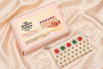 Traditional Moti Embellished Handcrafted Purse