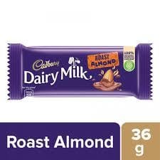 Cadbury Dairy Milk Roast Almond Chocolate Bar, 36 G