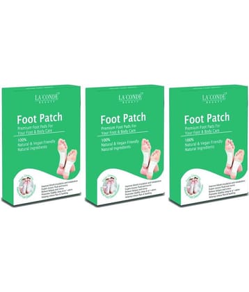 La'Conde Detox Foot 10 Patches, Pain Free Foot Pads Pack 3 Foot Patches