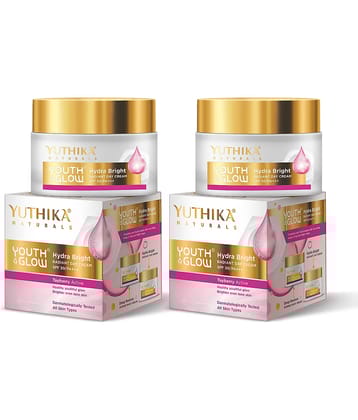 Yuthika Youth & Glow Hydra Bright Radiant Day Cream 25g Pack of 2, SPF30 PA+++ Dermatologically Tested, Tayberry Active Face Cream