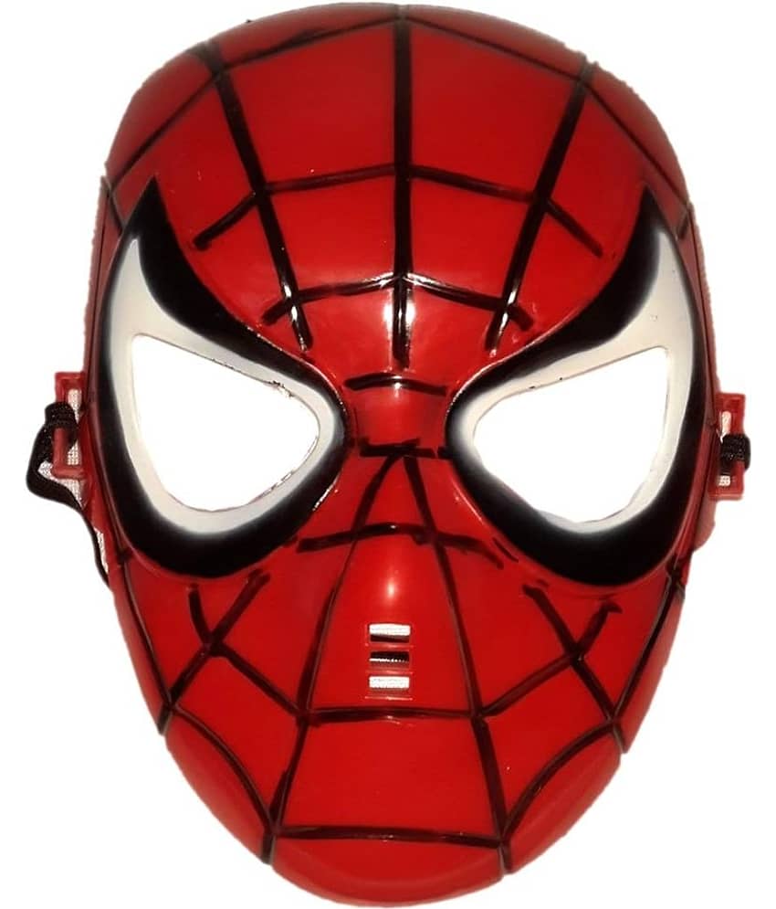Superhero Spider Face for Kids - Red, Freesize