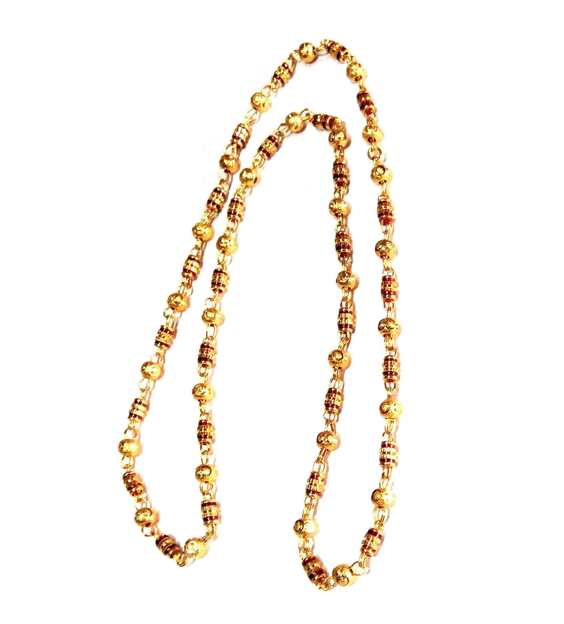 Nawani Trend Gold Plated Chain for Women, Size - 32 cm