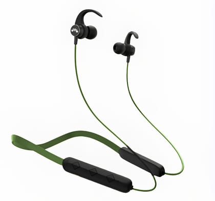 Aethon Beats Neckband Earphones with 24 hrs Playtime | Mud Green Aethon Beats Neckband Earphones with 24 hrs Playtime | Mud Green
