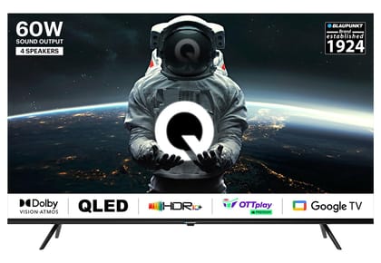 Blaupunkt 189 cm (75 inches) Quantum Dot Series 4K Ultra HD QLED Google TV 75QD7040 (Black) Black