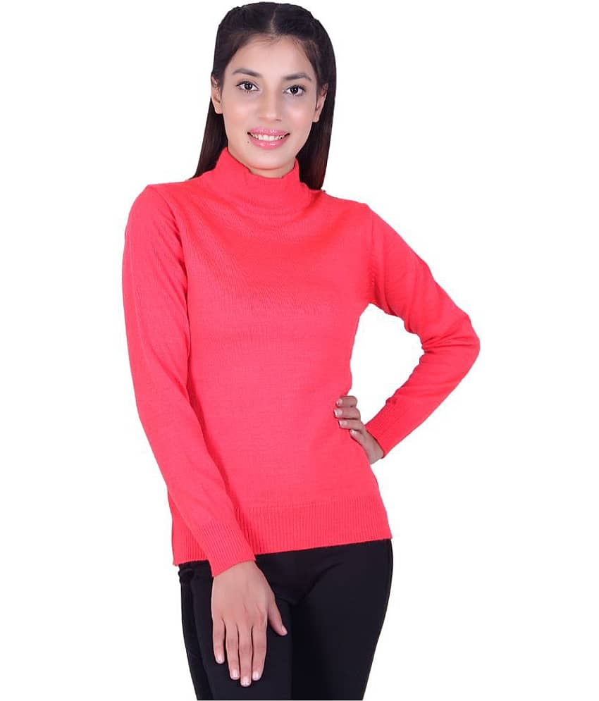 Ogarti Pink High Neck Sweater Single