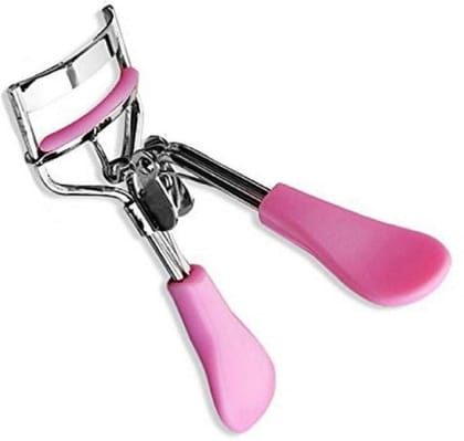 Glamezone Pink Eyelash Curler with Soft Grip