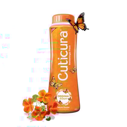 Cuticura Original Bloom Talcum Powder with Sunscreen 400g | Odour control | Long lasting fragrance | 100% Vegan | Cruelty-free | Refreshingly Fresh Talc Cuticura Original Bloom Talcum Powder with Sunscreen 400g | Odour control | Long lasting fragrance | 