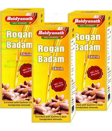 Baidyanath Rogan Badam Almond Oil 25 Ml Pack of 3