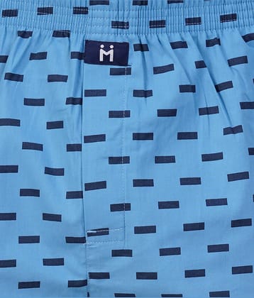 Merino Pack of 1 Cotton Boxers For Men's ( Blue )