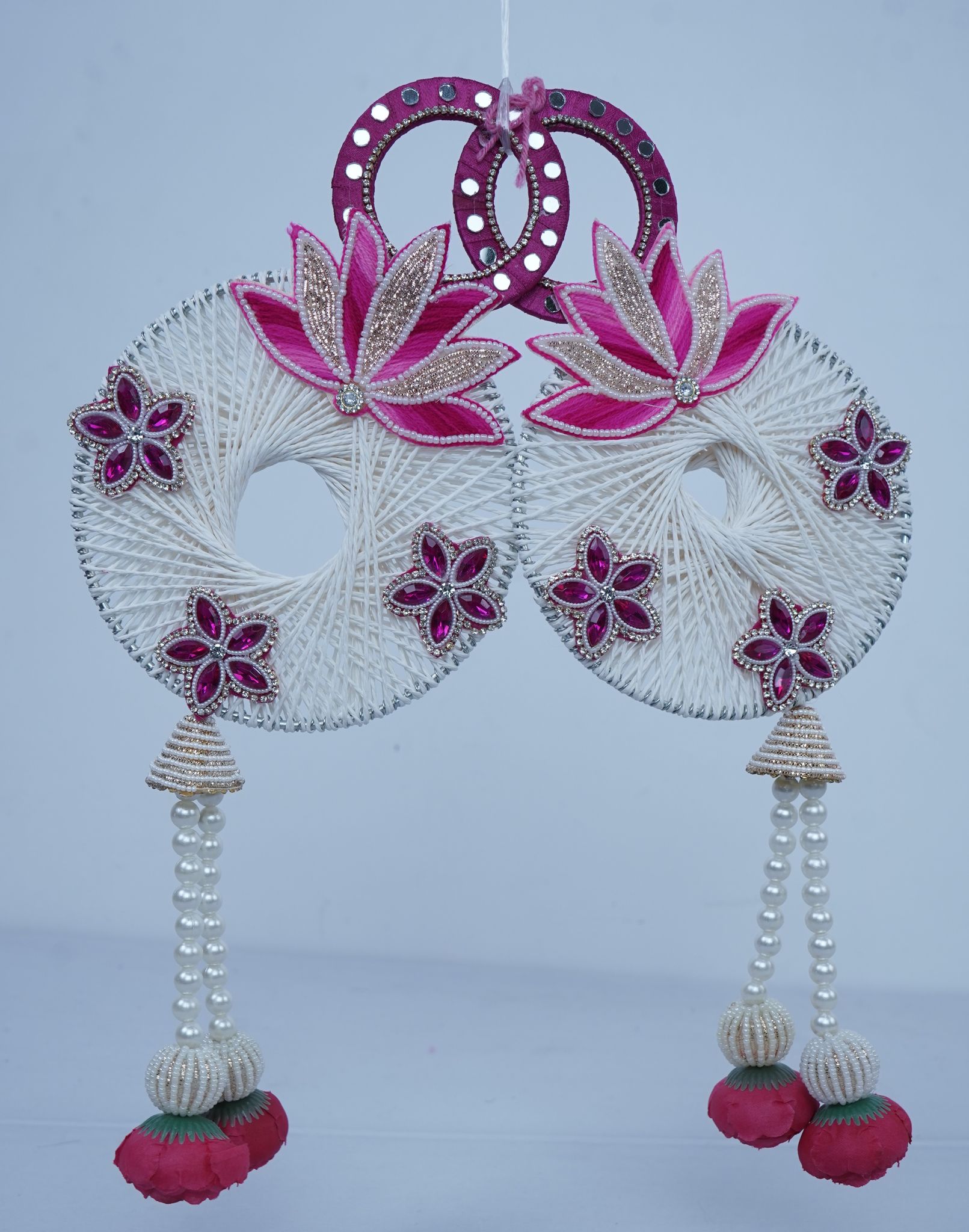 Kamal Sutra Jute Floral Wall Hanging