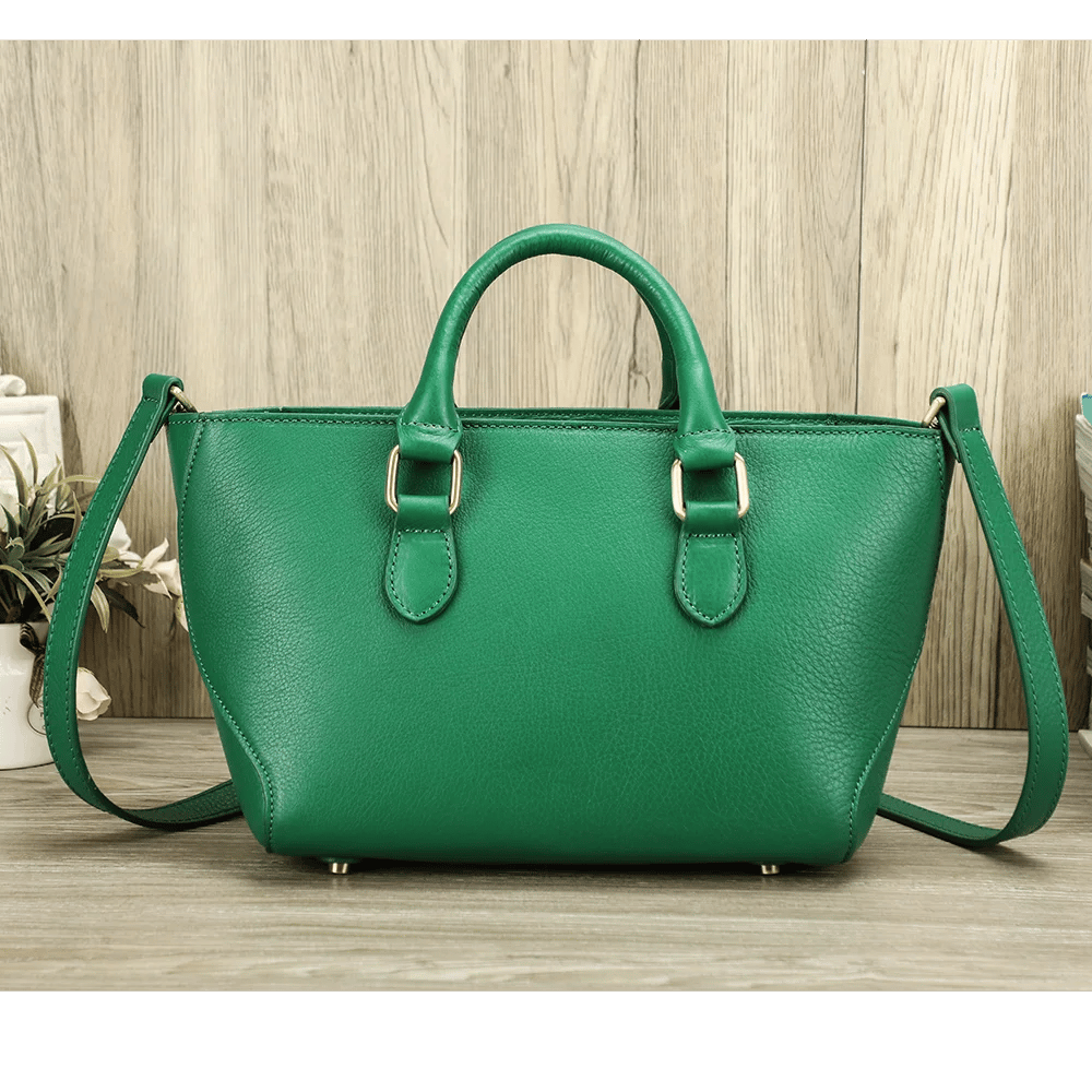 Full Grain Cow Leather Soft Crossbody Shoulder Bag For Women Fashion Ladies Handbag Fits For 8.3' Ipad luxury
