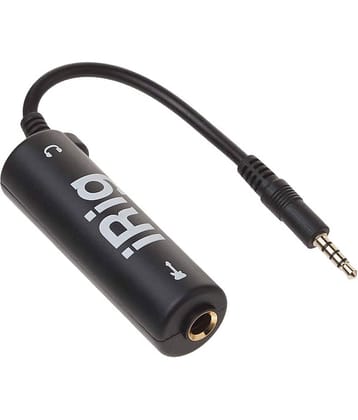 iRig Instrument Interface Adapter, Multimedia Ampli Tub Guitar Interface Adaptor – Plug and Play Audio Adapter for Smartphones, Mic Input, Headphone Output, 3.5mm Jack Compatible Note: Not Suitable for Android Users