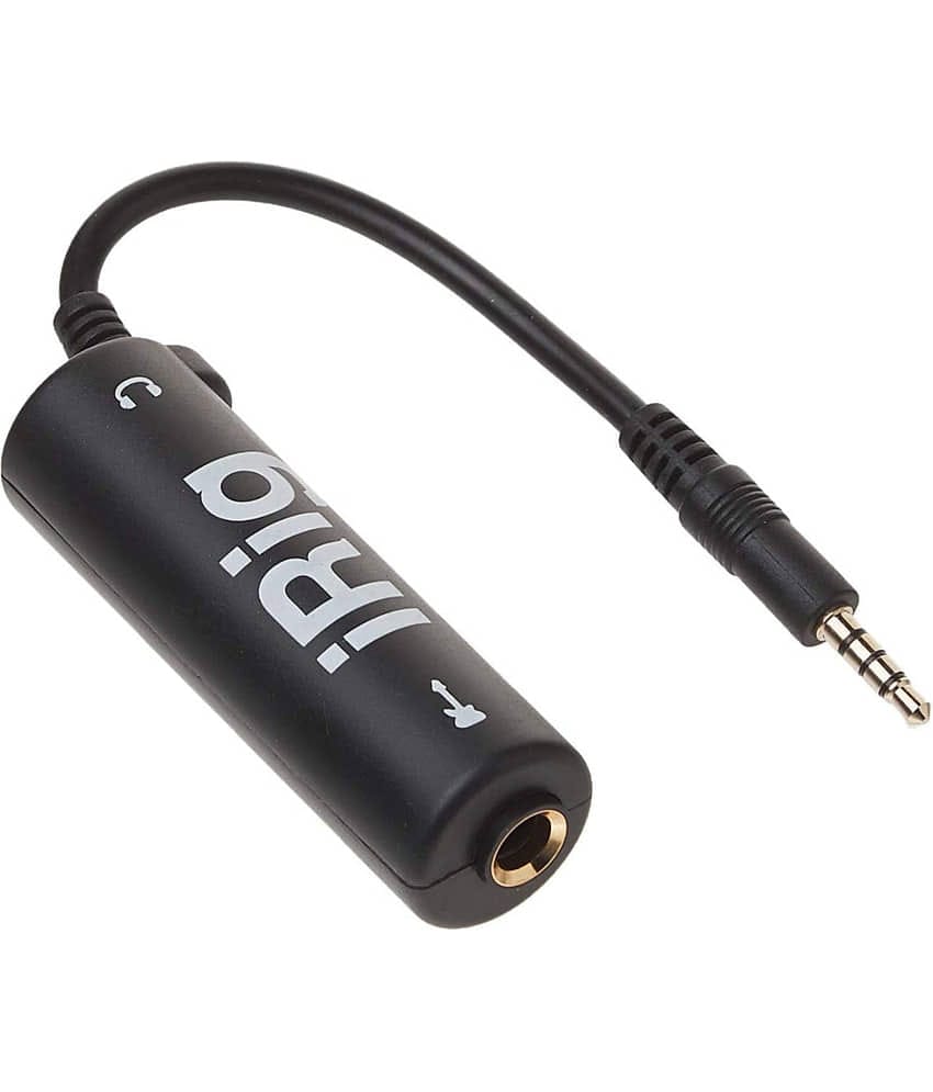 iRig Instrument Interface Adapter, Multimedia Ampli Tub Guitar Interface Adaptor – Plug and Play Audio Adapter for Smartphones, Mic Input, Headphone Output, 3.5mm Jack Compatible Note: Not Suitable for Android Users