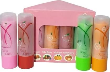 Elecsera Best Long Lasting Nutritious Lip Balm Lips Moisturizer Magic Lip Balm Set FRUIT (Pack of: 8, 20 g)