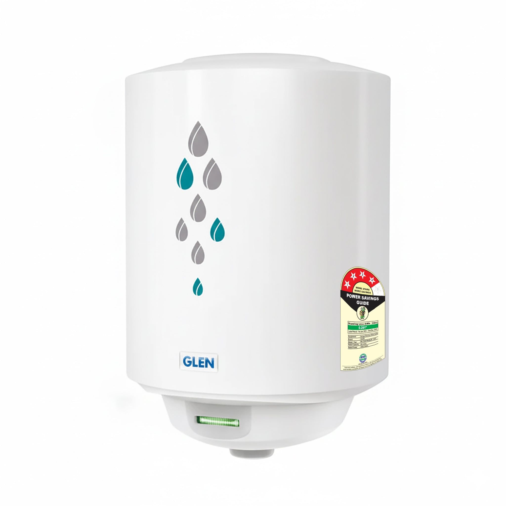 Water Heater 6 Litre 2000W 8 Bar Pressure Glasslined Element and Tank, Temperature control (7056)