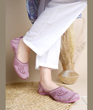 Shoetopia Peach Women's Flats