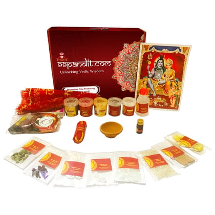Solah Somvar Udyapan Puja Samagri Kit 22 Items