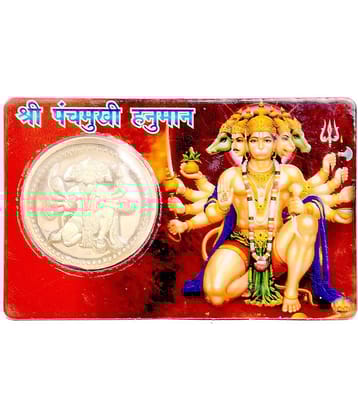 Panch Mukhi Hanuman Yantra Card Religious Card to Keep in Wallet for wealth Lucky God ATM cards
