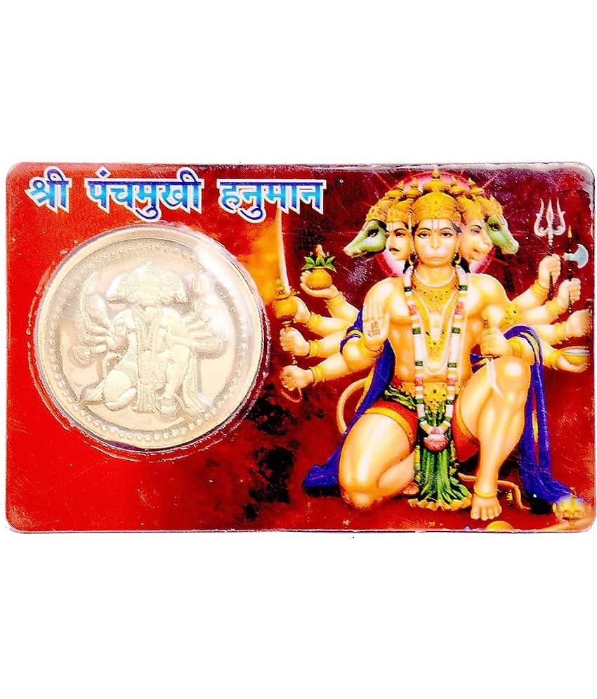 Panch Mukhi Hanuman Yantra Card Religious Card to Keep in Wallet for wealth Lucky God ATM cards