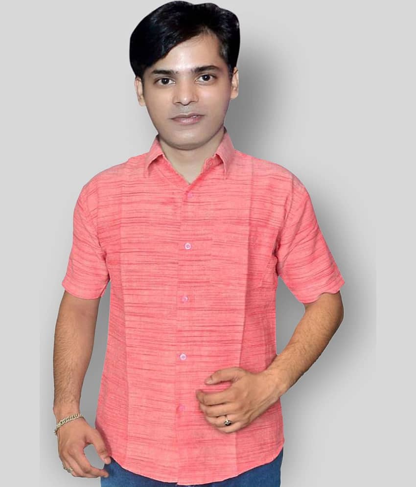 DESHBANDHU DBK - Pink Cotton Regular Fit Men's Formal Shirt (Pack of 1)