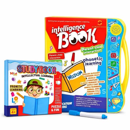 Braintastic Intelligence Sound Book for Kids | Interactive English Learning Book with Letters, Words, Numbers & Shapes | Educational Activity Book for Toddlers Braintastic Intelligence Sound Book for Kids | Interactive English Learning Book with Letters, Words, Numbers & Shapes | Educational Activity Book for Toddlers