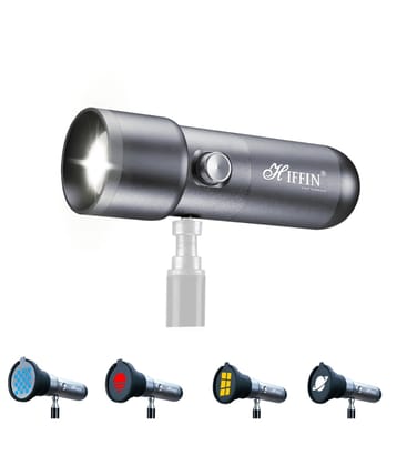 HIFFIN G-Flash RGB Photography Flashlight Portable Video Light LED Spotlight 7500mAh Battery 1100% Dimming 4 Color Modes 20 GOBO Filters USB-C for Recording Studio Lighting, YouTube, Reels, Vlogging HIFFIN G-Flash RGB Photography Flashlight Portable Video Light LED Spotlight 7500mAh Battery 1100% Dimming 4 Color Modes 20 GOBO Filters USB-C for Recording Studio Lighting, YouTube, Reels, Vlogging