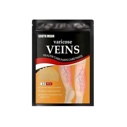 Vein Relief Patches 12 Pcs | Leg Comfort Patches for Varicose Vein Discomfort, Swelling & Muscle Tension | Skin-Friendly Herbal-Style Patches for Daily Leg & Body Care