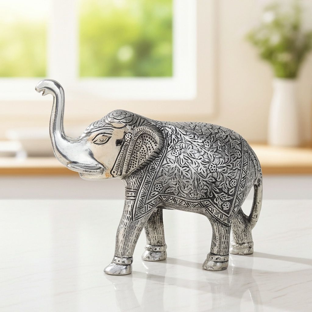 Aluminium Showpiece Elephant (ASMAS188 C)